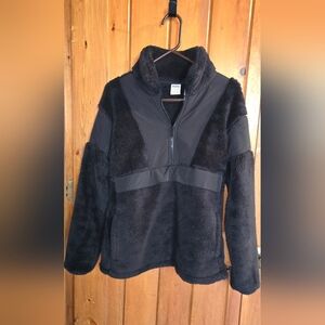 PINK Victoria's Secret Black Fleece Pullover